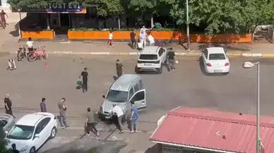 Kayapınar’da araç yangını paniğe neden oldu