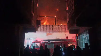 Diyarbakır Kaynartepe’de çatı yangını korkuttu