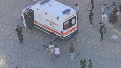 Diyarbakır’da şişe üzerinden geçen motokurye düşerek yaralandı