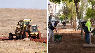 Bağlar’da parklar yenileniyor, kırsal bölgelerde yol çalışmaları sürüyor