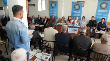 Diyarbakır Eşbaşkanı Serra Bucak, Hazro’da muhtarlarla bir araya geldi