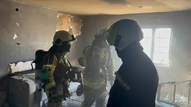 Diyarbakır’da sobadan dolayı çıkan yangın evi küle çevirdi