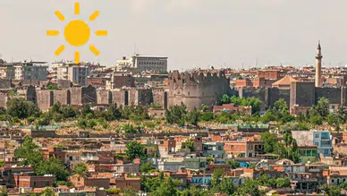Diyarbakır'da 17 ilçede hava sıcaklıkları belli oldu: Öğle saatlerinde aman dikkat!