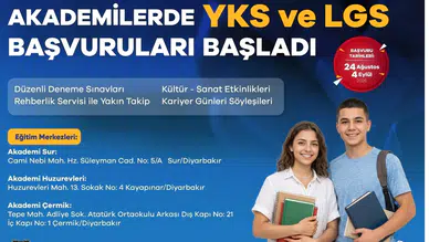 Diyarbakır’da YKS ve LGS’ye ücretsiz hazırlık kursu fırsatı: Başvurular başladı