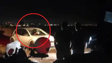 Kırklar Dağı’nda çevreye ateş açtı, otomobiline kilitlendi