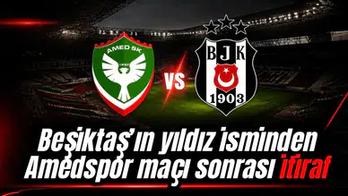 Beşiktaş'ın yıldızından Amedspor maçı sonrası itiraf: Benim yüzümden kaybettik