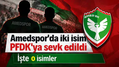 Amedspor'da Samsunspor maçı sonrası iki isim PFDK'ya sevk edildi