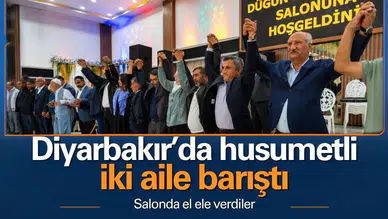 Diyarbakır'da husumetli iki aile barıştı: Eşbaşkan Ay buluşmaya katıldı