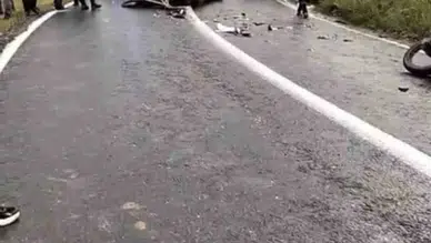 Çermik Çüngüş yolundaki 15 Temmuz Şehitleri Parkı virajında motosiklet kazası 1 yaralı