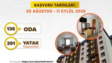 Diyarbakır'da öğrencilere müjde: 391 yataklı kız misafirhanesi için başvurular başladı