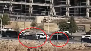 Diyarbakır Yenişehir'de kırmızı ışıkta dehşet anları: Silahlı saldırı kamerada