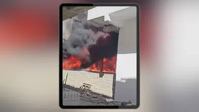 Hani’de bina inşaatında korkutan yangın!