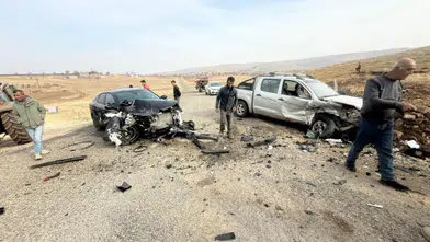 Diyarbakır yollarında kaza: İki araç çarpıştı
