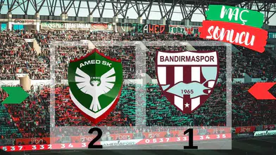 Amedspor 2 - 1  Bandırmaspor 17. Hafta maç özeti
