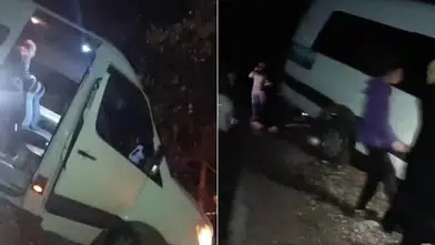 Diyarbakır-Kulp yolunda kazada şans eseri kimseye bir şey olmadı