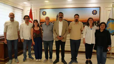 Sanatçı Mikail Aslan'dan Diyarbakır'da anlamlı ziyaret: Eşbaşkanlarla kültür sohbeti