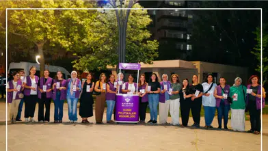 Kayapınar'da kadınlar şiddete karşı parkta buluştu: Önemli mesajlar verildi