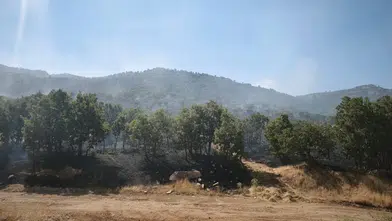Çüngüş Geçit Mahallesi'ndeki Mırgan Yaylası'nda çıkan örtü yangını söndürüldü 80 dönüm