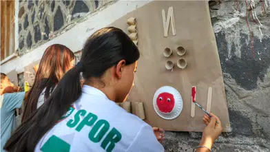 Kayapınar'da çocuklar hayallerini çizdi: Barış ve Amedspor öne çıktı