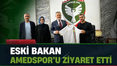 Eski Bakandan Amedspor'a ziyaret: Başkan Nahit Eren ile görüştü