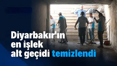 Diyarbakır'ın en işlek alt geçidi temizlendi: Vatandaş rahat nefes aldı