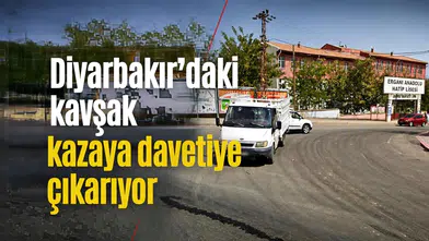 Diyarbakır'da okul kavşağında tehlike: Trafik ışığının yokluğu kazaya davetiye çıkarıyor