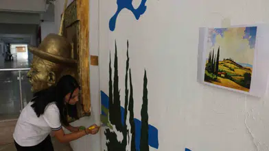 Diyarbakır Güzel Sanatlar Lisesi'nde tuvalden duvara sanatsal dönüşüm