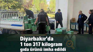 Diyarbakır'da 1 ton 317 kilogram gıda ürünü imha edildi: Halk sağlığını tehdit ediyordu