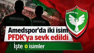 Amedspor'da Samsunspor maçı sonrası iki isim PFDK'ya sevk edildi
