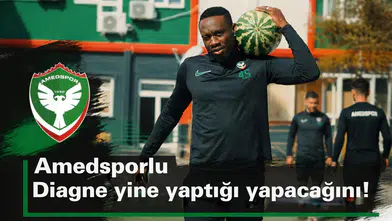 Amedspor'un golcüsü Diagne yine yaptı yapacağını: Karpuzlu mesaj kime?