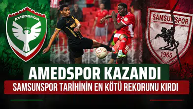 Amedspor kazandı, Samsunspor tarihinin en kötü rekorunu kırdı