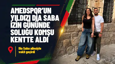Amedspor'un yıldızı Dia Saba izin gününde soluğu komşu kentte aldı: Ailesiyle stres attı