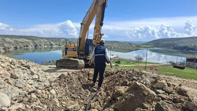 Diyarbakır'ın ilçesine 2 bin 300 metrelik içme suyu hattı