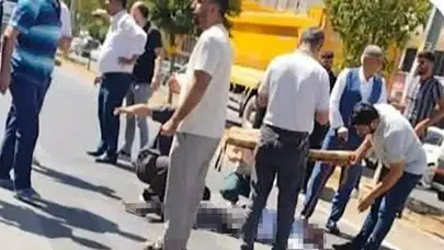 Silvan'da trafik faciası Yolun karşısına geçmeye çalışan 93 yaşındaki Ömer Eminoğlu kamyon