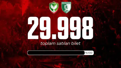 Amedspor Bodrum FK maçında yüzde 100 doluluğa ulaşıldı: İşte satılan bilet sayısı