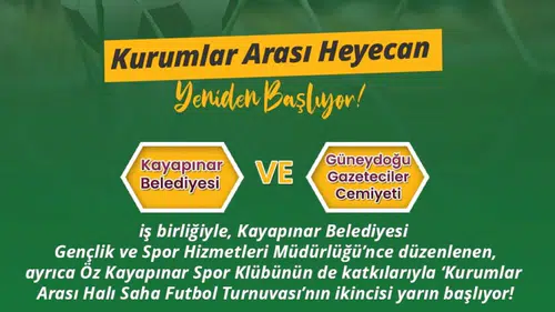 Diyarbakır'da futbol heyecanı başlıyor: Kurumlar arası turnuvada ilk düdük yarın