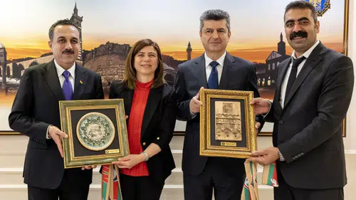 Erbil ve Duhok Valileri Diyarbakır'da Eşbaşkanlarla buluştu