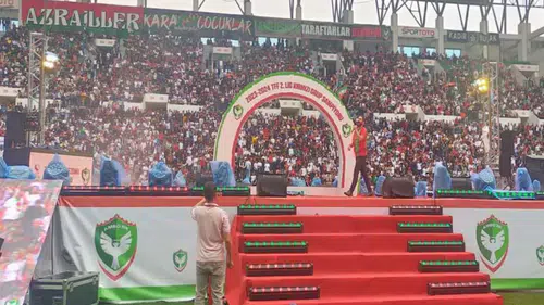 Newroz Parkı Amedspor kutlamaları için hazır