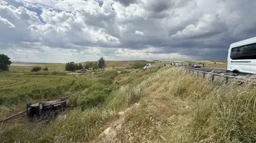 Çınar'da Çukurbaşı Kavşağı'nda trafik faciası İki otomobil çarpıştı, 1 kişi öldü