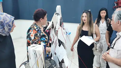 Diyarbakır'da 'Maddenin Hafızası' sergisinde duygu seli: Babanın mektupları esere dönüştü