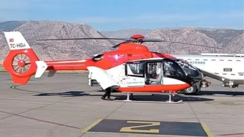 Şırnak'taki kadın ambulans helikopterle Diyarbakır'a getirildi: Hemen tedaviye alındı