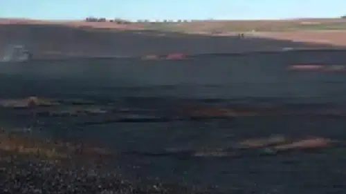 Silvan'da hasat faciası 150 dönümlük ekili ve anız alanı kıvılcımlarla küle döndü