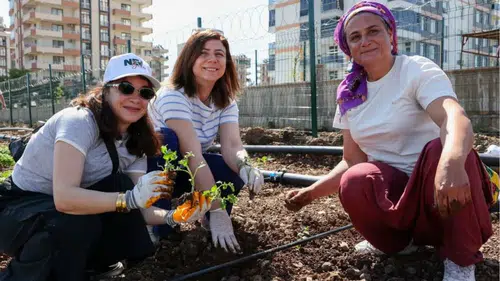 Diyarbakır'da kadınlar tarıma başladı: Eşbaşkan Bucak fideleri dikti, can suyu verdi