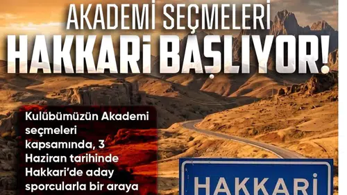 Amedspor Akademi Hakkari'de yetenek avında: Tarih açıklandı