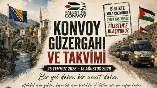 Filistin'e umut taşıyan konvoy Diyarbakır'a geliyor: Miting tarihi duyuruldu