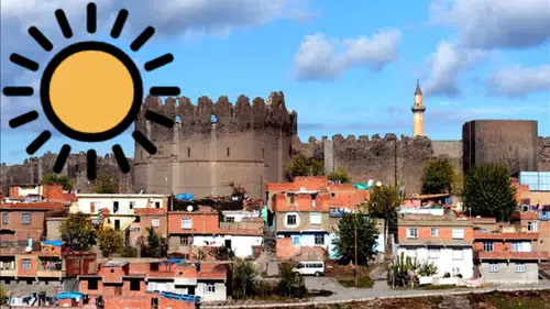 Diyarbakır'da en sıcak ilçe 44, en serin ilçe 38 derece: İşte detaylar