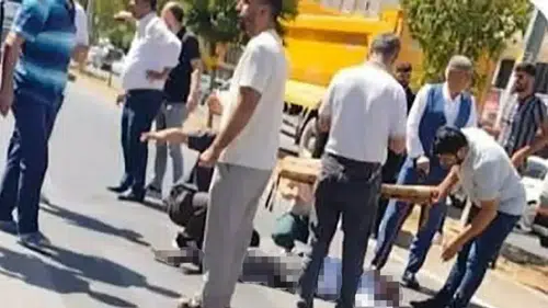 Silvan'da trafik faciası Yolun karşısına geçmeye çalışan 93 yaşındaki Ömer Eminoğlu kamyon