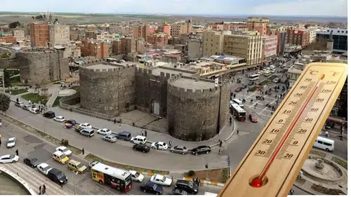 Diyarbakır'da 17 ilçe birden cayır cayır yanıyor: En serin nokta bile 37 derece
