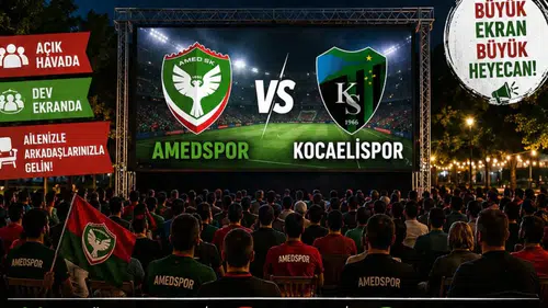 Diyarbakır'da belediyeden jest: Kocaelispor Amedspor maçı canlı izlenebilecek