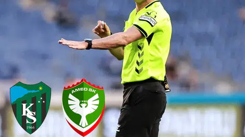 Kocaelispor Amedspor maçında düdük çalacak hakem açıklandı: TFF duyurdu